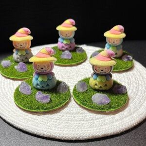 Cheerful Rainbow Labubu Amethyst Halloween 🎃 Ornaments (1 piece)